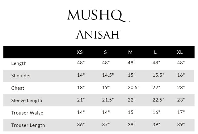 Size guide - shirt