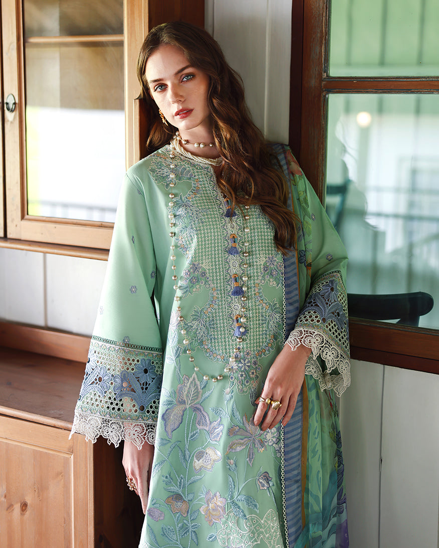 Fernlore | Unstitched | Secret Garden V2 | | Pakistani Women's Fashion