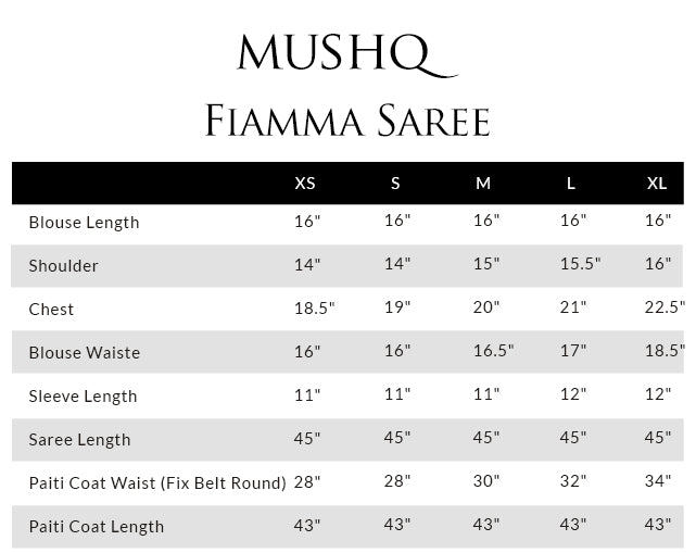 Size guide - shirt
