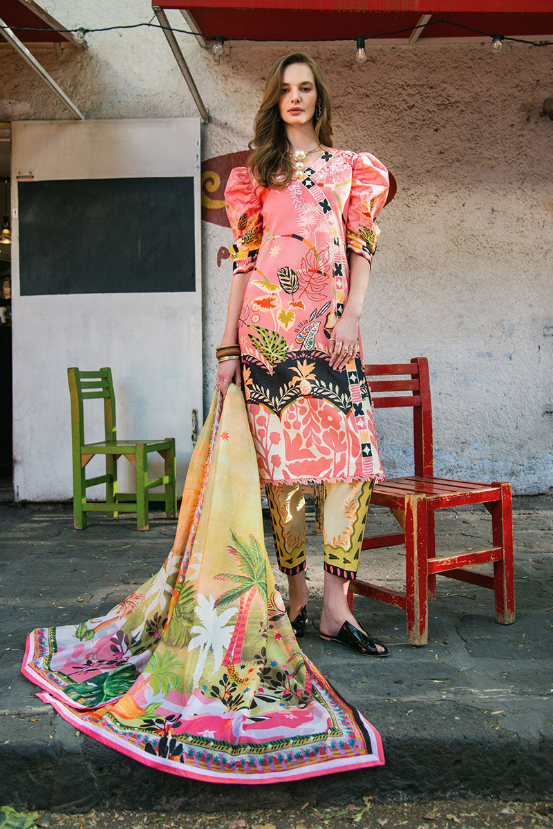 Spring Avenue | La Dolce Hemline Prints'25 Vol 2 | Women | | Pakistani Women's Fashion