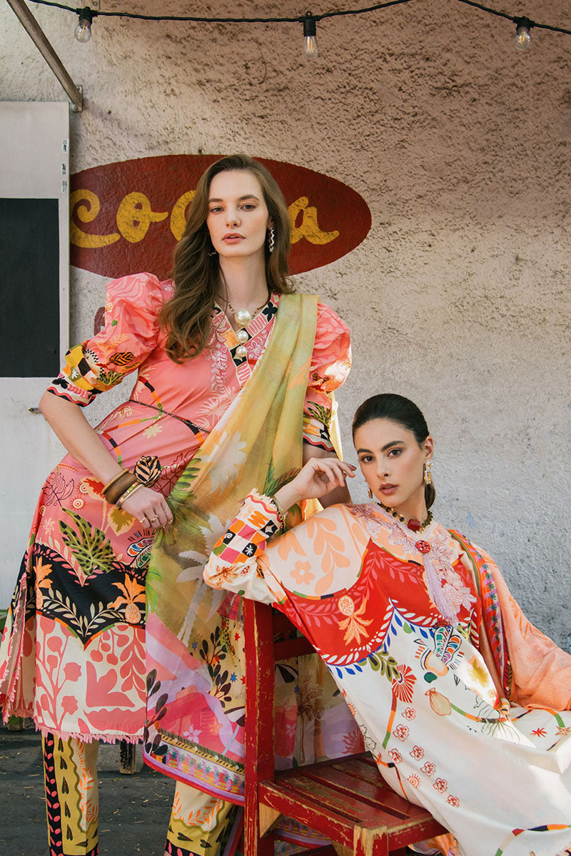 Spring Avenue | La Dolce Hemline Prints'25 Vol 2 | Women | | Pakistani Women's Fashion