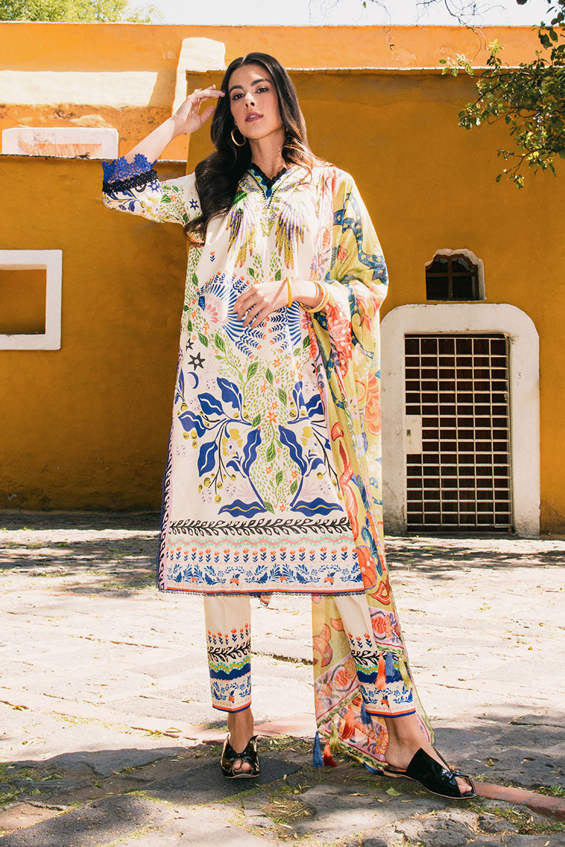Magnolias | La Dolce Hemline Prints'25 Vol 2 | Women | | Pakistani Women's Fashion