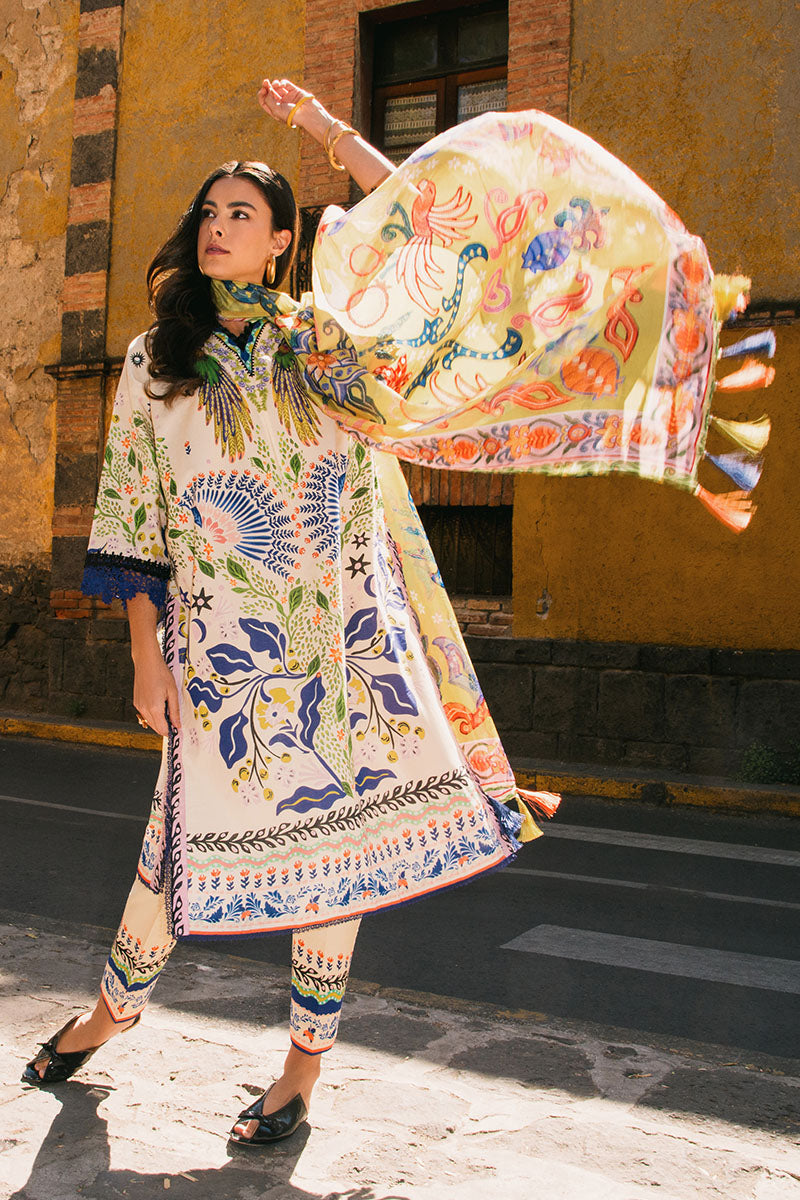 Magnolias | La Dolce Hemline Prints'25 Vol 2 | Women | | Pakistani Women's Fashion