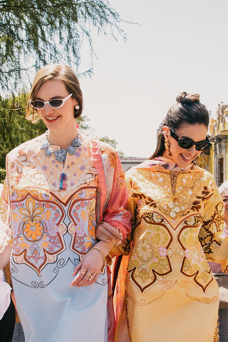Water Lily | La Dolce Hemline Prints'25 Vol 2 | Women | | Pakistani Women's Fashion