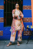 Peach Poppies | La Dolce Hemline Prints'25 Vol 2 | Women | | Pakistani Women's Fashion