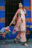 Peach Poppies | La Dolce Hemline Prints'25 Vol 2 | Women | | Pakistani Women's Fashion