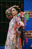 Peach Poppies | La Dolce Hemline Prints'25 Vol 2 | Women | | Pakistani Women's Fashion