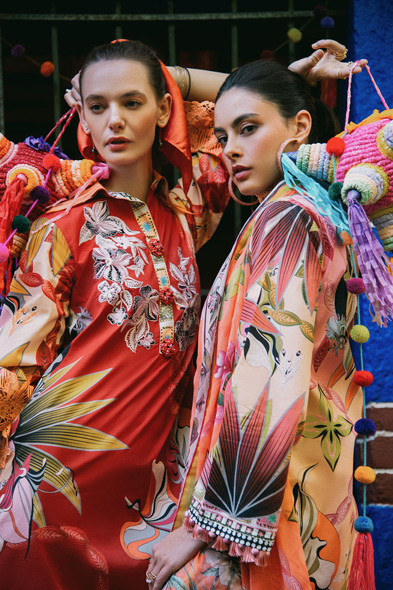 Ride Vineyard | La Dolce Hemline Prints'25 Vol 2 | Women | | Pakistani Women's Fashion
