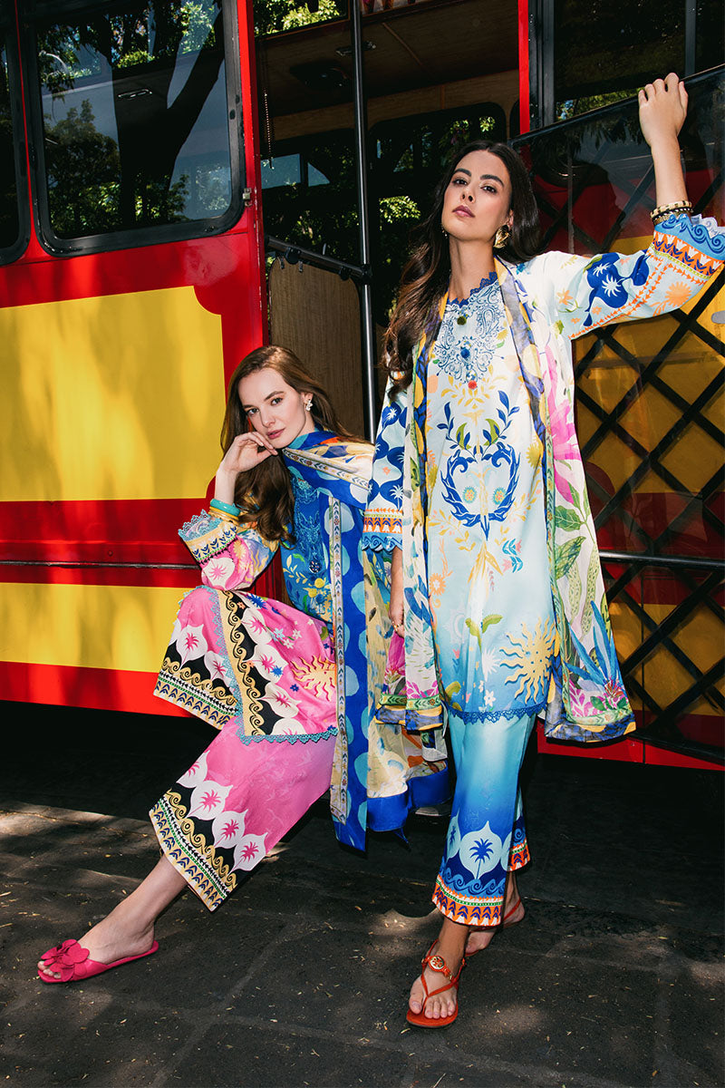 Floral Paradise | La Dolce Hemline Prints'25 Vol 2 | Women | | Pakistani Women's Fashion