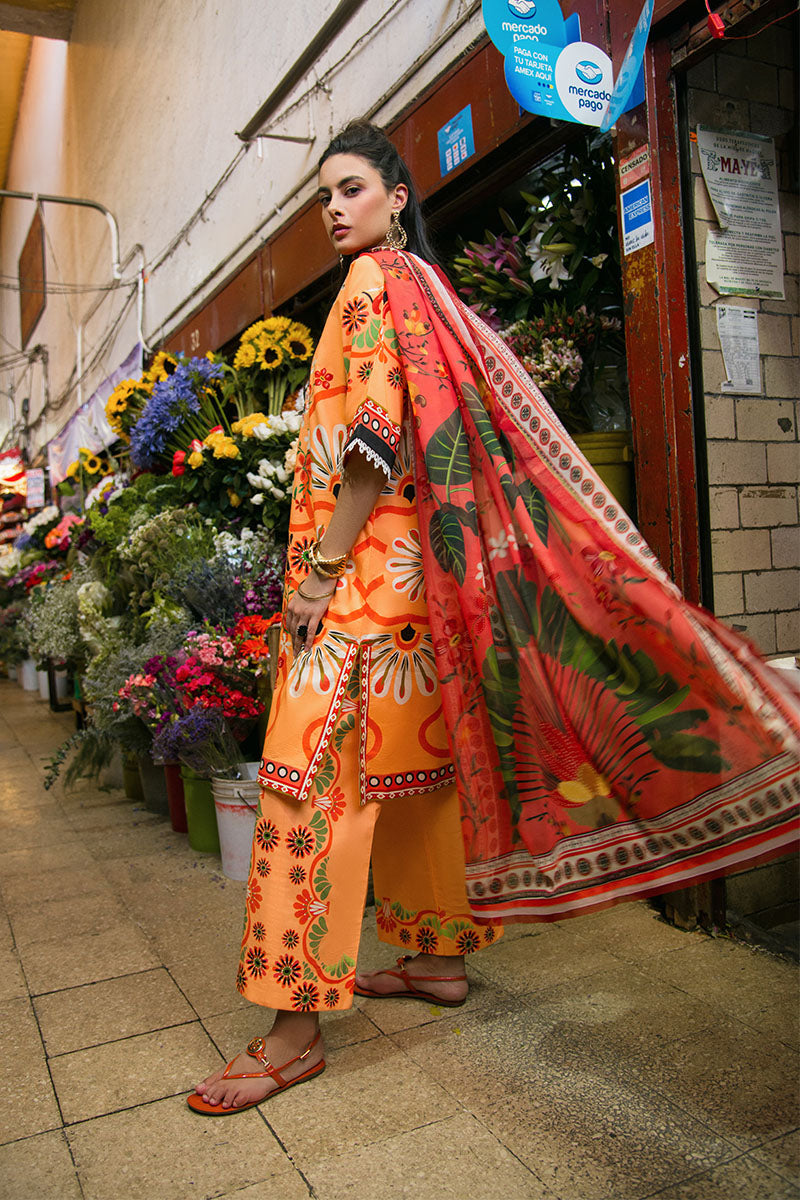 Doves of Garden | La Dolce Hemline Prints'25 Vol 2 | Women | | Pakistani Women's Fashion