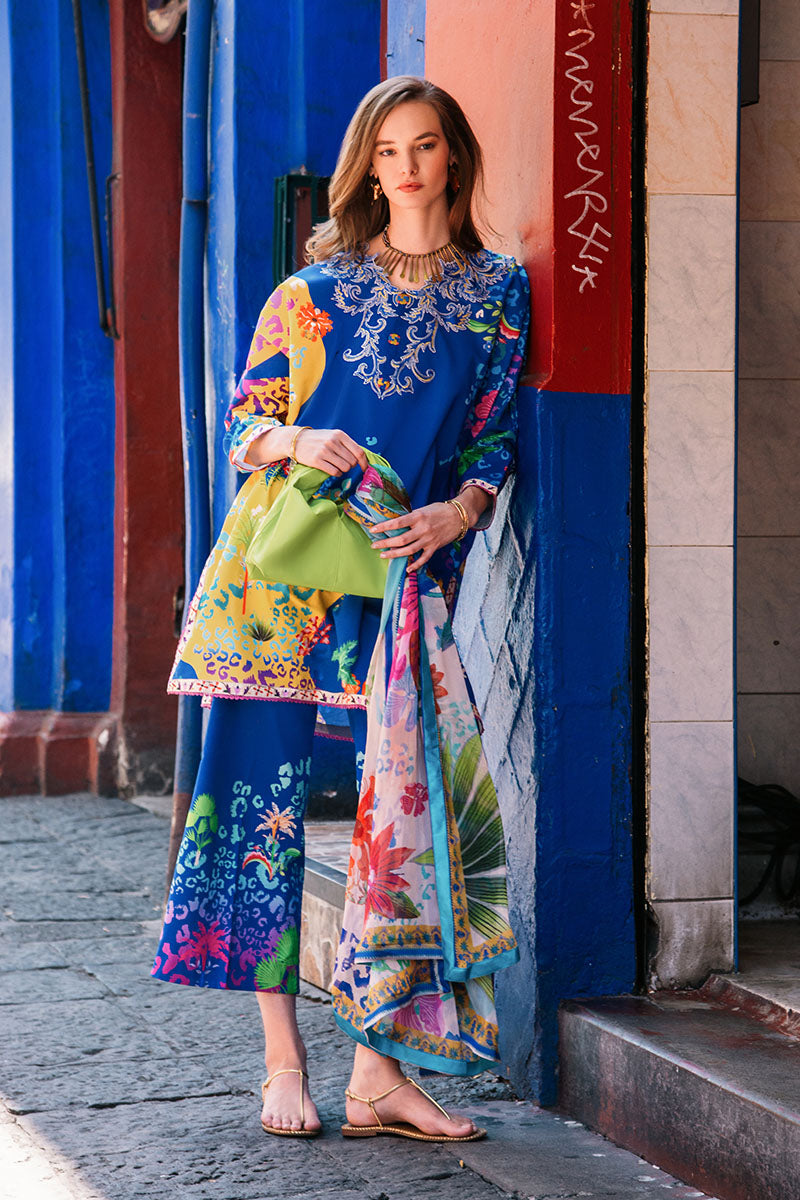 Flower of Life | La Dolce Hemline Prints'25 Vol 2 | Women | | Pakistani Women's Fashion