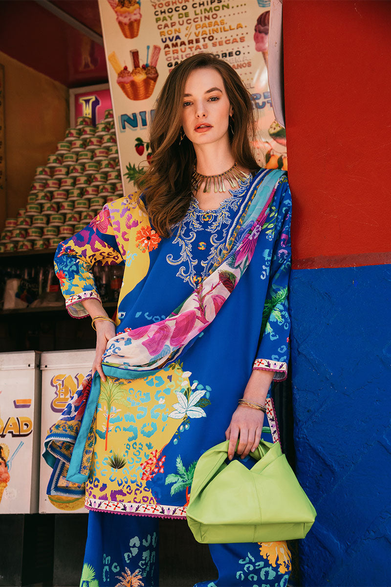 Flower of Life | La Dolce Hemline Prints'25 Vol 2 | Women | | Pakistani Women's Fashion