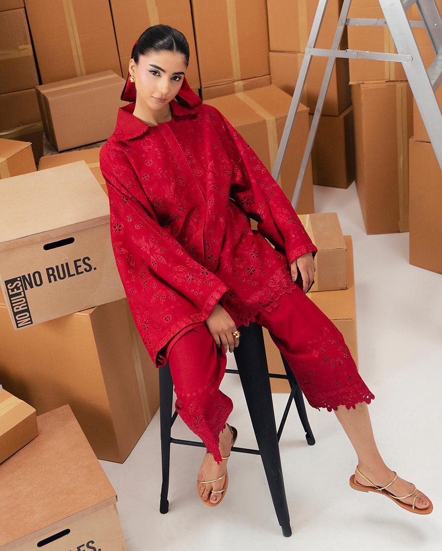 Revolt in Red | Basic Pret | No-Rules | | Pakistani Women's Fashion