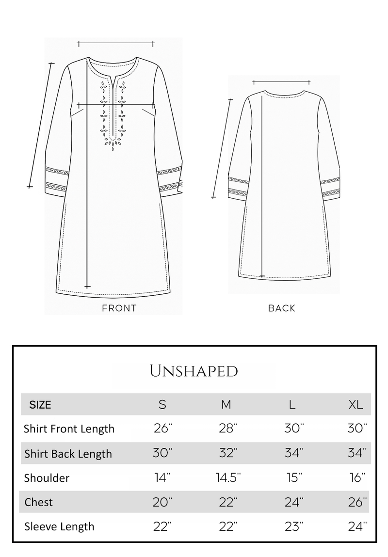 Size guide - shirt