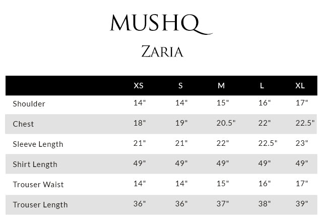 Size guide - shirt