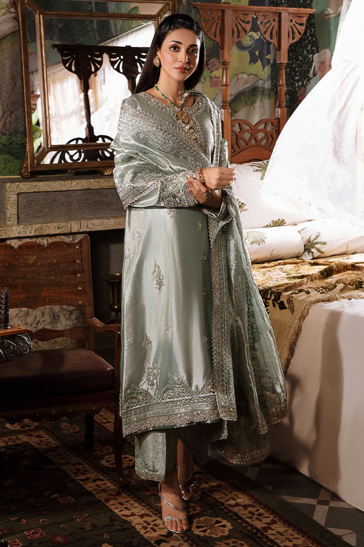 Mushq Luxury Pret  Raw Silk 2 Piece Dress MQ22SSL PERIWINKLE SP21-05
