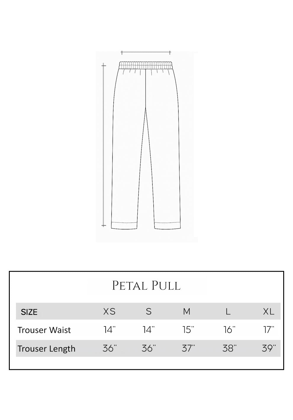 Size guide - trouser