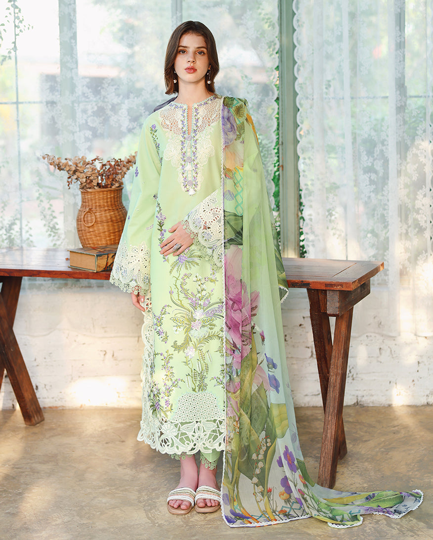 Verdant Bloom | Unstitched | Secret Garden V2 |  | Pakistani Women's Fashion