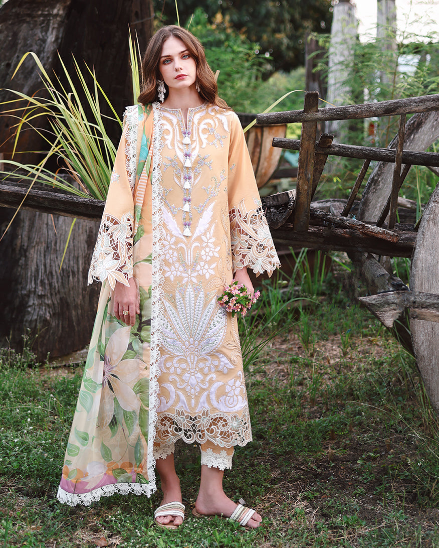 Wisteria Veil | Unstitched | Secret Garden V2 |  | Pakistani Women's Fashion