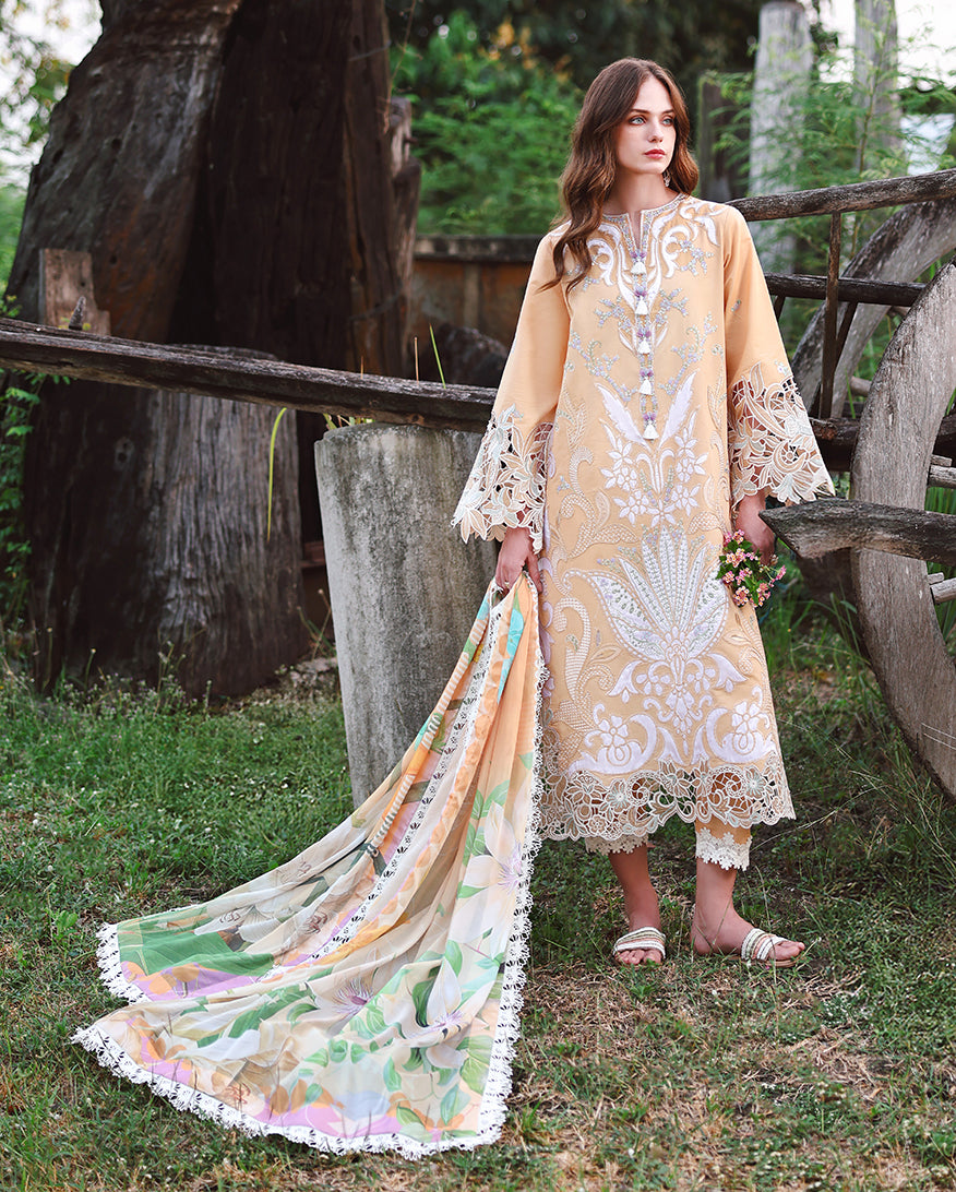 Wisteria Veil | Unstitched | Secret Garden V2 |  | Pakistani Women's Fashion