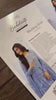 Blushing Bride — Bachelorette Chronicles blue embroidered chiffon suit with dual silk and organza daman border